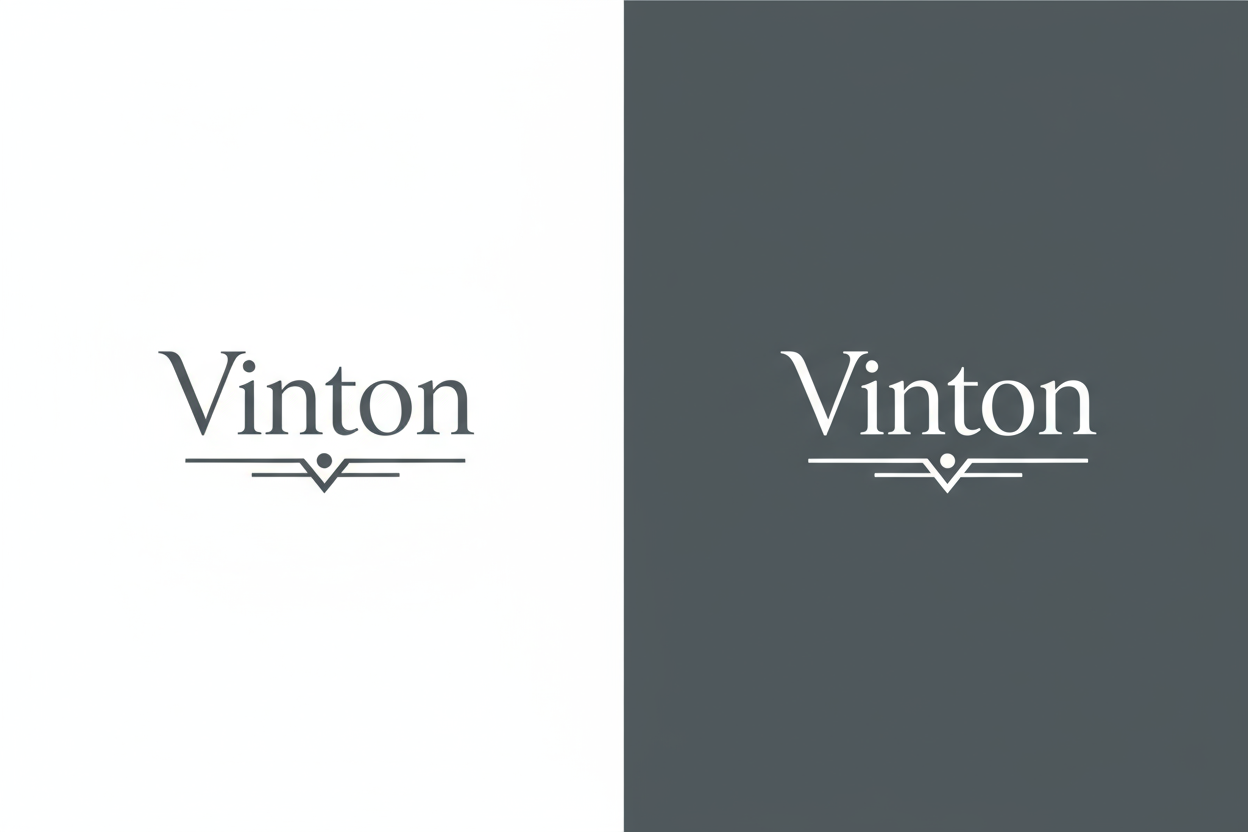 Create a simple logo, the name should be Vinton